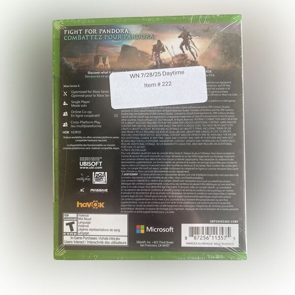Nwt Avatar: Frontiers of Pandora for Xbox Series X - Green - Picture 2 of 2
